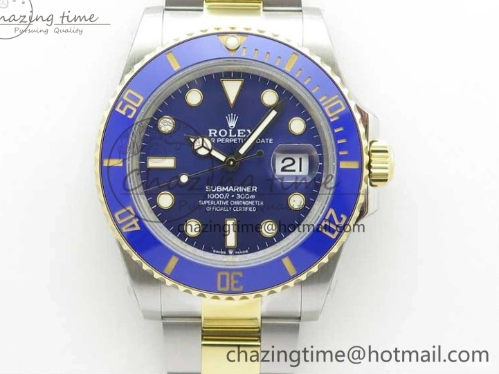 YG SS Maker LB Dial 126613 41mm Blue SS Bracelet Edition YG Best BP on Submariner 0108